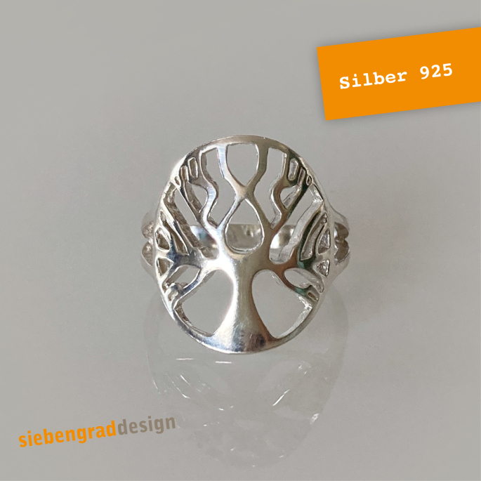 Silber Ring - Lebensbaum - Infinity - Silber 925 - verschiedene Größen