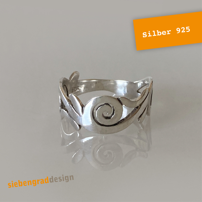 Filigraner Silber Ring - K09 - Silber 925 - Größe 55