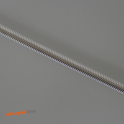 Breites, flaches Schlangenarmband - Silber 925 - 4,3 mm - verschiedene Längen