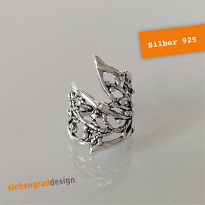 Ohrklemme 925er Silber - filigran - orientalisch - 1LI