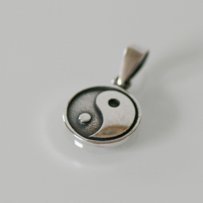 Silber Kettenanhänger - Yin und Yang - Silber 925 - Amulett - Silber 925