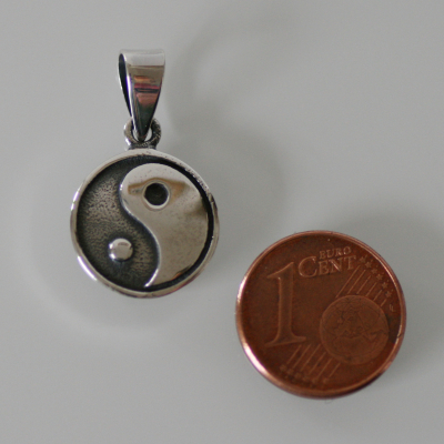 Silber Kettenanhänger - Yin und Yang - Silber 925 - Amulett - Silber 925