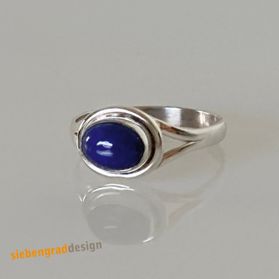 Lapis Ring - Silber 925 - Eleganter Silber-Ring -  SWAJ - verschiedene Größen