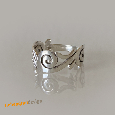 Filigraner Silber Ring - K09 - Silber 925 - Größe 55